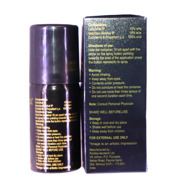 Hiforce 25000 Delay Spray (Lidocaine (10% w/w)) - Image 2
