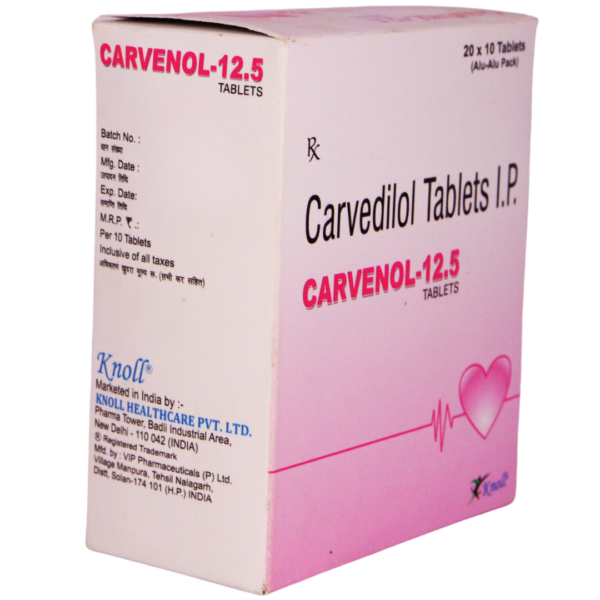Carvenol 12.5 (Carvediol 12.5) - Image 3