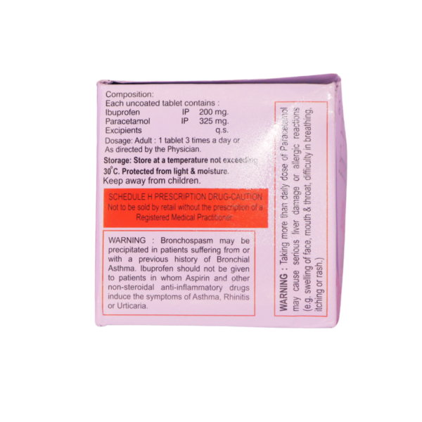Ibujust (Ibuprofen & Paracetamol (200mg/325mg)) - Image 2