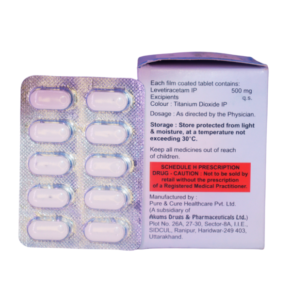 Keppdix 500 (Levetiracetam 500mg) - Image 2