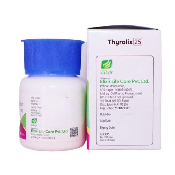 Thyrolix 25 (Thyroxine Sodium 25 mcg) - Image 3