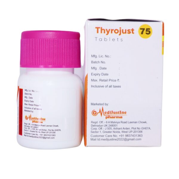 Thyrojust 75 (Thyroxine Sodium 75 mcg) - Image 2