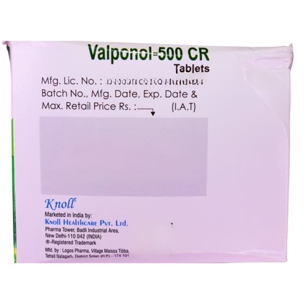 Valponol 500 CR (Sodium Valproate (333mg) + Valproic Acid (145mg)) - Image 3
