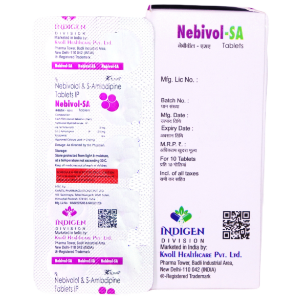 Nebivol SA (Nebivolol (5mg) + S- Amlodipine (2.5mg)) - Image 3