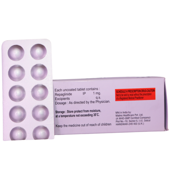 Repadax 1 (Repaglinide 1 mg) - Image 2