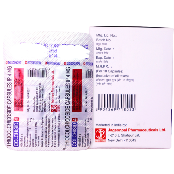 Colchisid 4 (Thiocolchicoside (4mg) - Image 3