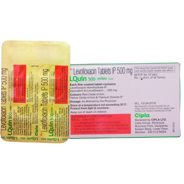 L quin 500(Levofloxacin 500mg) - Image 2