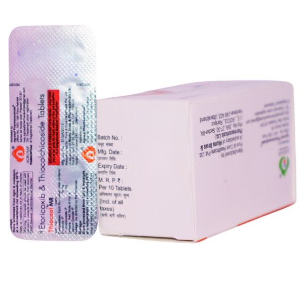 Thiocoat MR (Etoricoxib & Thiocolchicoside (60/4 mg) - Image 3