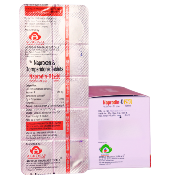 Naprodin D 250 (Naproxen & Domperidone (250mg/10mg)) - Image 3