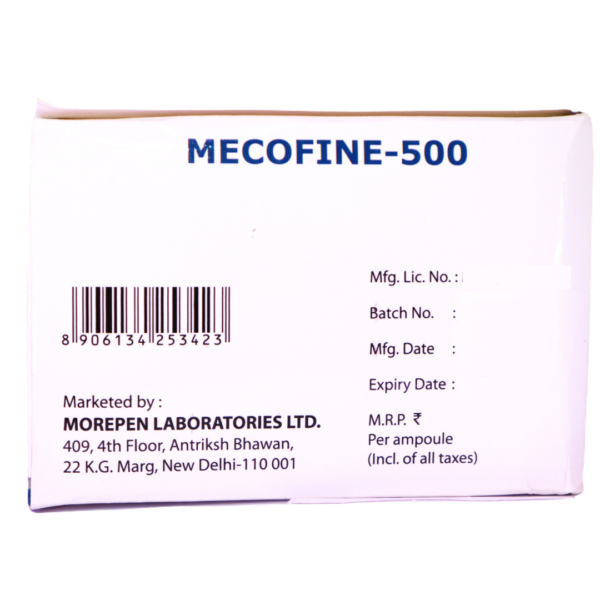 Mecofine 500 (Methylcobalamin 500mcg Benzyl alcohol 2% v/v) - Image 3