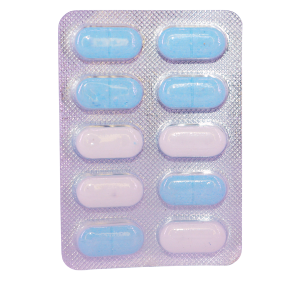 Glyhill Trio 1 (Glimperide Voglibose & Metformin hydrochloride (1mg/0.2mg/500mg) - Image 2