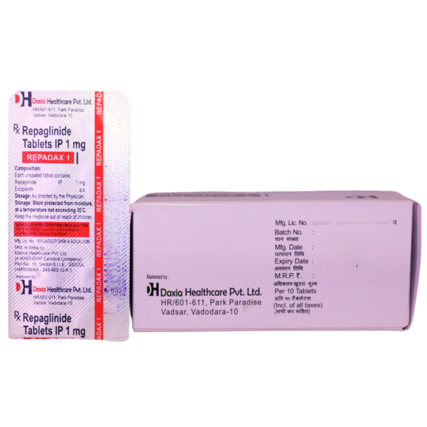 Repadax 1 (Repaglinide 1 mg) - Image 3