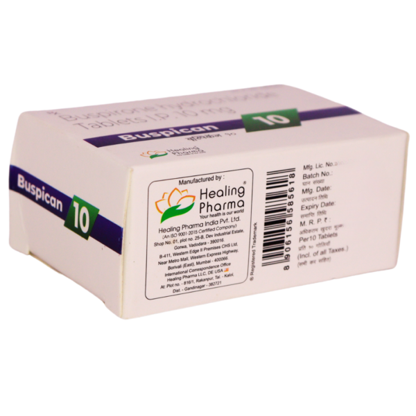 Buspican 10 (Buspircone Hydrochloride 10mg) - Image 3