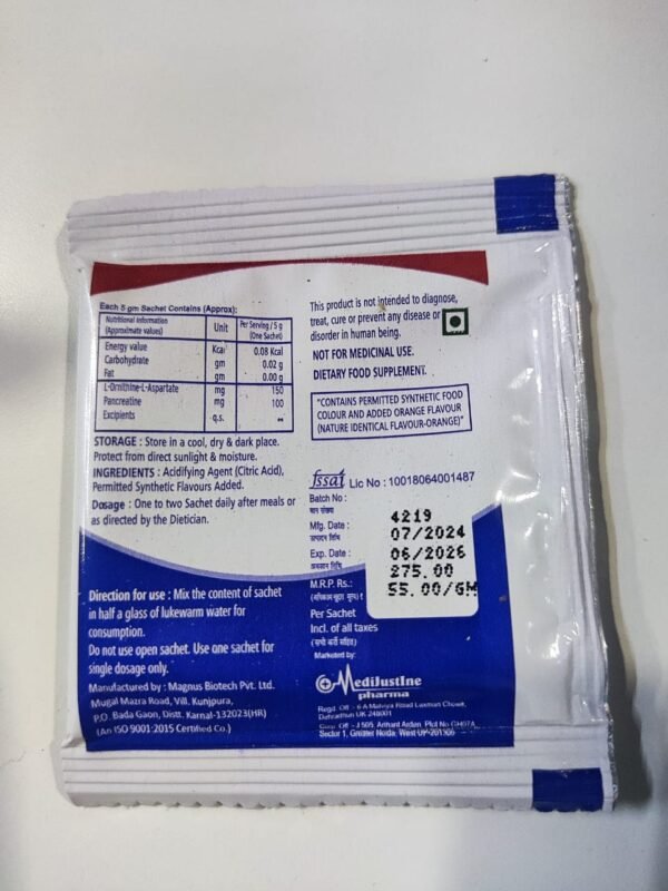 Hepalor (L-Ornithine L-Aspartate & Pancreation Sachets) - Image 2