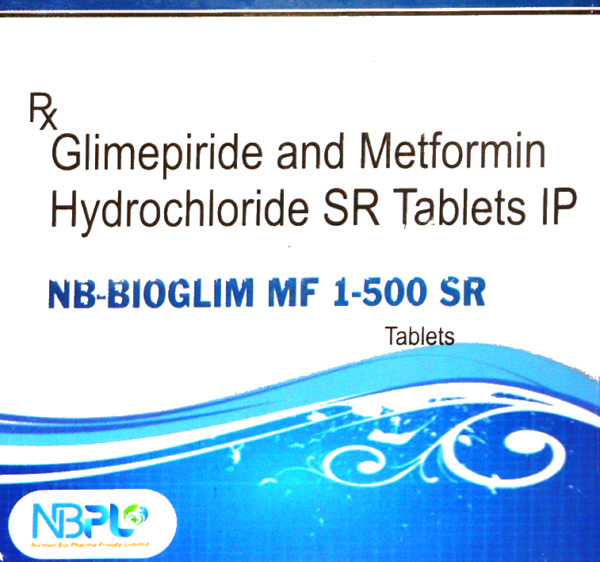 NB-BIOGLIM MF 1-500 SR (glimepiride and metformin hydrochloride sr tablets ip)