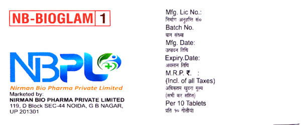 NB-BIOGLAM 1 (glimepiride tablets 1mg) - Image 2