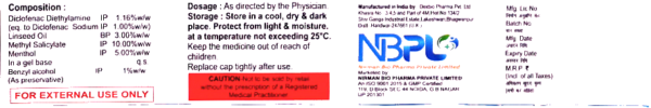 NIMRELIEF GEL (diclofenac diethylamine, linseed oil,methyl salicylate & menthol gel) - Image 2