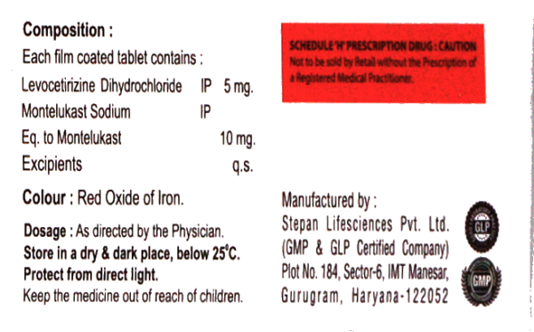 NB-BIOMONT-L (levocetirizine dihydrochloride and montelukast sodium tablets ip) - Image 3