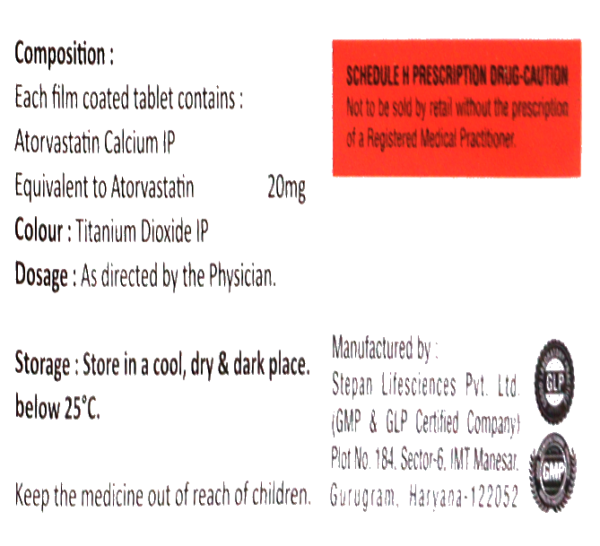 NB-BIOVAST 20 (atorvastatin tablets 20mg) - Image 3
