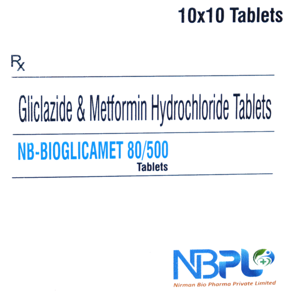 NB-BIOGLICAMET 80/500 (gliclazide & metformin hydrochloride tablets)