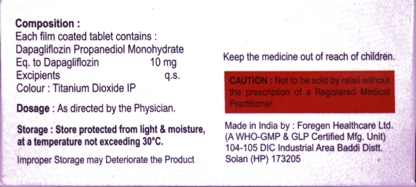 NB-BIODAPA 10 (dapagliflozin tablet 10 mg) - Image 3