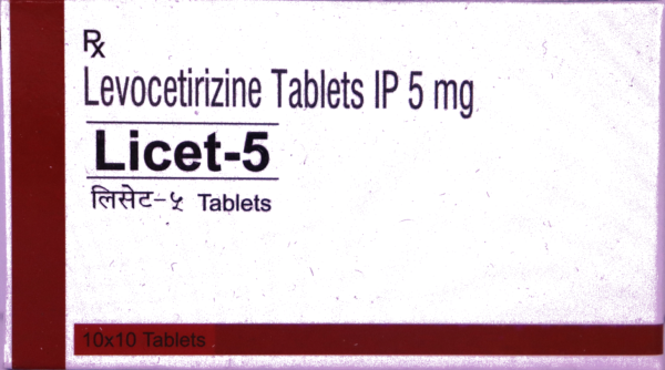 LICET - 5 (LEVOCETRIZINE TABLETS IP 5 MG)