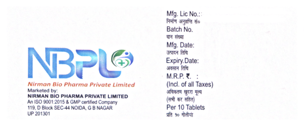 NB-MOL 500 (PARACETAMOL TABLETS IP 500 MG) - Image 2