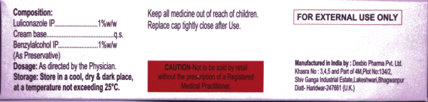 LULIBIO CREAM (LULICONAZOLE CREAM IP 1% W/W) - Image 2