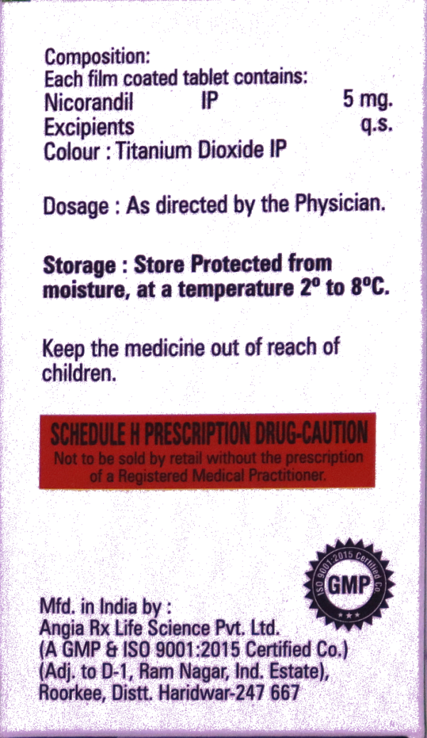 NICORA-5 (NICORANDIL TABLETS IP 5MG) - Image 3