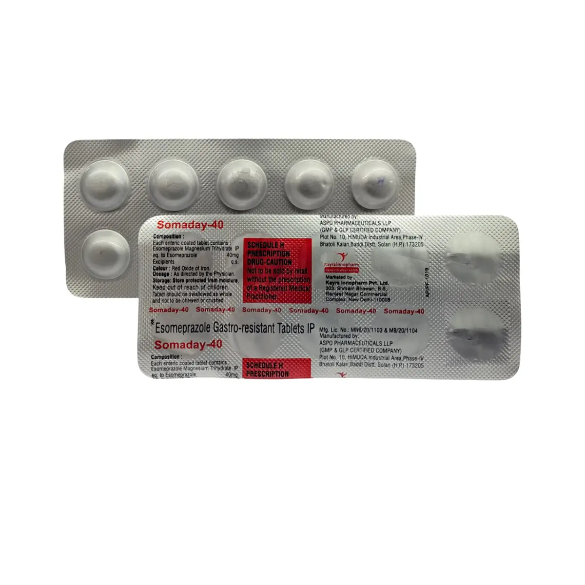 SOMADAY 40 (Esomeprazole (40mg))