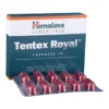 TENTEX ROYAL (Gokshura (Tribulus terrestris) Fr. Powders:Kokilaksha (Asteracantha longifolia) Sd. Vathada (Prunus amygdalus) Sd., Sunishannaka (Blepharis edulis) Sd. Kumkuma (Crocus sativus) Stl/Stg. Processed in Musali (Curculigo orchioides) Rz., Nagavalli (Piper betel) Lf.)