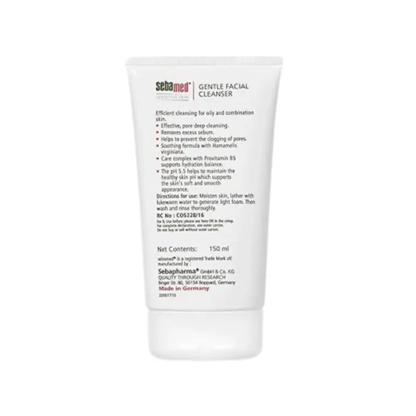 SEBAMED GENTLE FACIAL CLEANSER (Aqua, Disodium Laureth Sulfosuccinate, Sodium Cocoyl Glutamate, Cocamidopropyl Betaine, Glyceryl Laurate, PEG-7 Glyceryl Cocoate, Hamamelis Virginiana Extract, Phenoxyethanol, Parfum, Propylene Glycol, Glycol Distearate, Methyl Glucose Dioleate, Ethylhexylglycerin, Acrylates Copolymer, Lecithin, Hydroxypropyl Methylcellulose, Sodium Hydroxide, Sodium Benzoate, Sodium Salicylate, Acrylate Crosspolymer)