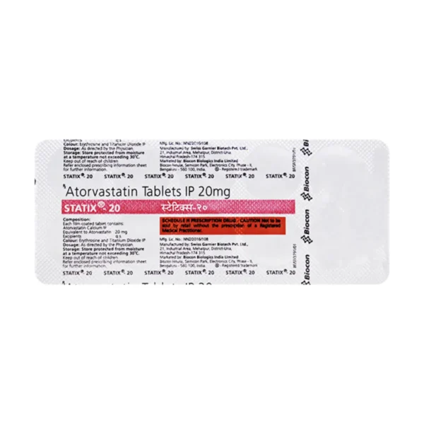 Statix 40 STATIX 20MG (Atorvastatin (20mg)) - Nirman Bio Pharma