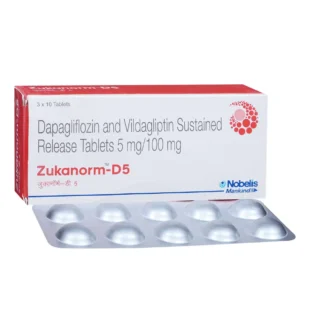 ZUKANORM D 5 (Dapagliflozin (5mg) + Vildagliptin (100mg))