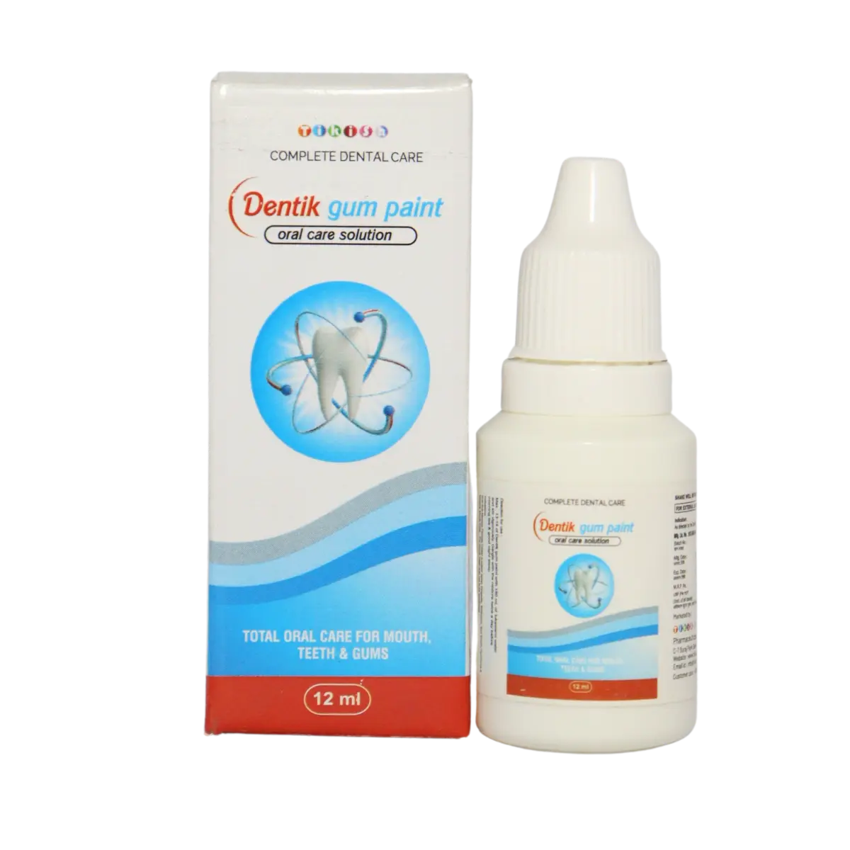 DENTIK GUM PAINT (Camphor (0.2 %) + Iodine (0.5 %) + Menthol (0.2 %) + Potassium Iodide (2 %) + Tannic Acid (3 %) + Thymol (0.2 %))