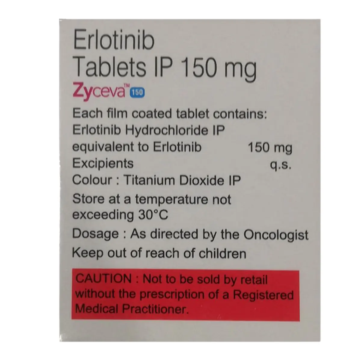 ZYCEVA 150MG (Erlotinib (150mg)) - Image 2