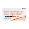 VINICOR AM 50/5 MG (Amlodipine (5mg) + Metoprolol Succinate (50mg))