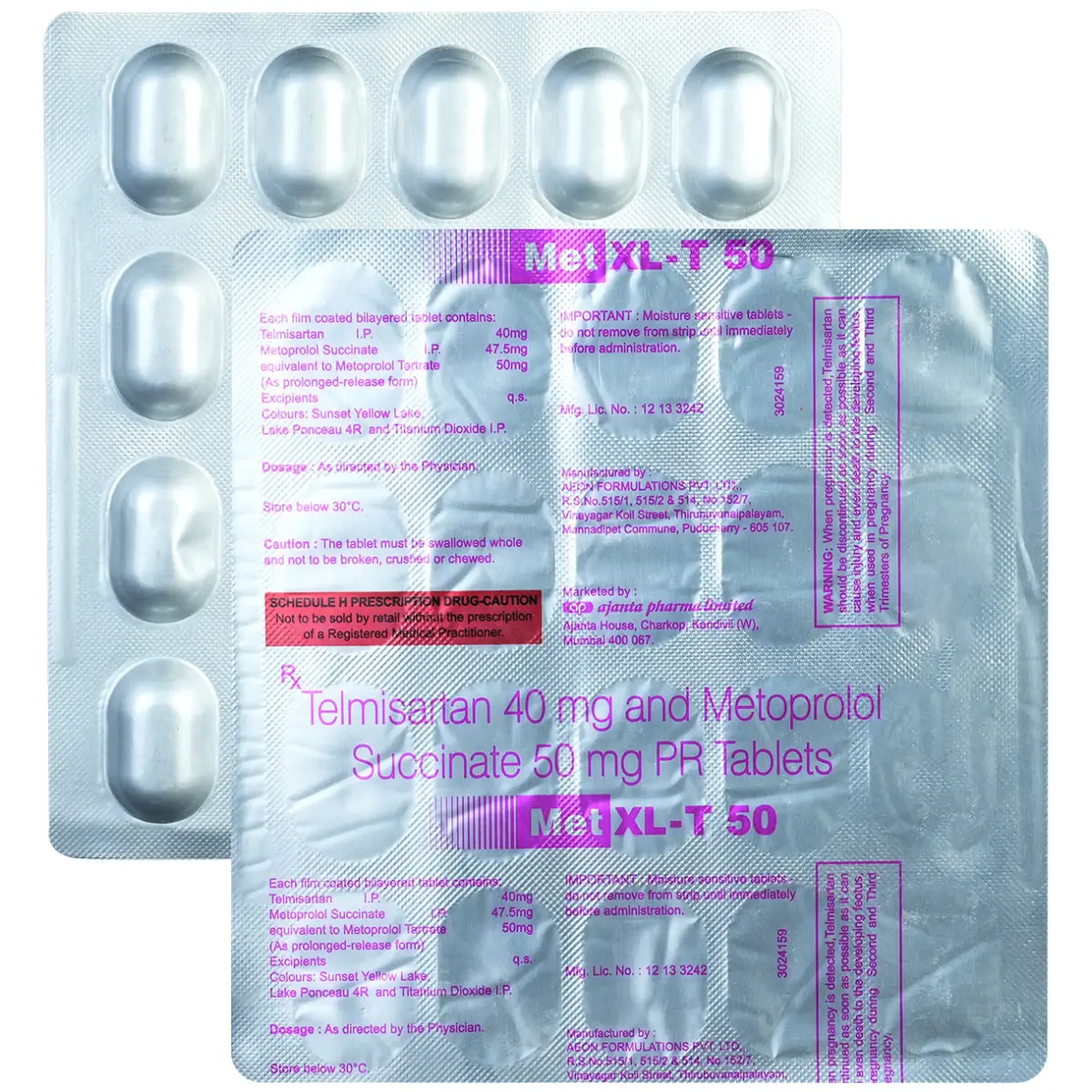 MET XL T 50 MG