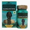 HAIRBLESS DIVA (Diluent [INS 460 (i)], Iron (Ferric Pyrophosphate), Millet Seed Extract (Containing Sorghum vulgare Pers. (Millet) [Jwara], Eleusine coracana (L.) Gaertn. ssp. coracana (Finger millet) [Ragi], P. americanum (L.) K. Schum. (Millet) [Bajra]}, Disintegrant (INS 468), Diluent (Lactose Monohydrate), Zinc (Zinc Sulphate Monohydrate), Disintegrant (Pre-gelatinized Starch), Glidant [INS 553(iii)], Coating Agent (INS 464), Disintegrant (Sodium Starch Glycolate), Anti-sticking Agent [INS 470(iii)], Coating Agent (INS 462), Anti-caking Agent (Magnesium Aluminometasilicate), Binder (INS 1201), Nature Identical Chocolate Flavour, Copper (Cupric Sulphate Pentahydrate), Solubilizer (Polysorbates), Colour (INS 127), Humectant (INS 1520), Colours (INS 110, INS 171, and INS 133), Emulsifier [INS 322(i)], Stabilizer (INS 415), Selenium (Sodium Selenate Anhydrous))