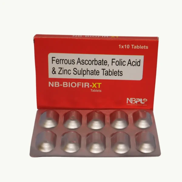 NB BIOFIR XT (Ferrous Ascorbate (100mg) + Folic acid (1.5mg)) - Nirman ...