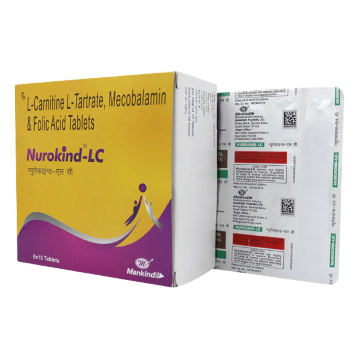 NUROKIND LC (Levo-carnitine (500mg) + Methylcobalamin (1500mcg) + Folic Acid (1.5mg)) - Image 2