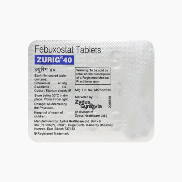 ZURIG 40 (Febuxostat (40mg))