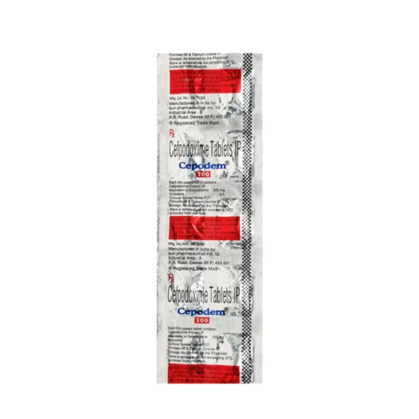 CEPODEM 200MG (Cefpodoxime Proxetil (200mg))