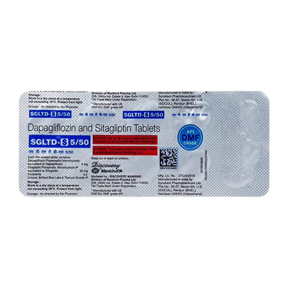 SGLTD S 5/50 (Dapagliflozin (5mg) + Sitagliptin (50mg))