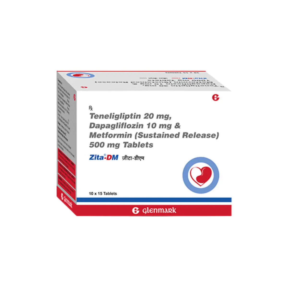 ZITA DM 500MG (Dapagliflozin (10mg) + Teneligliptin (20mg) + Metformin (500mg))