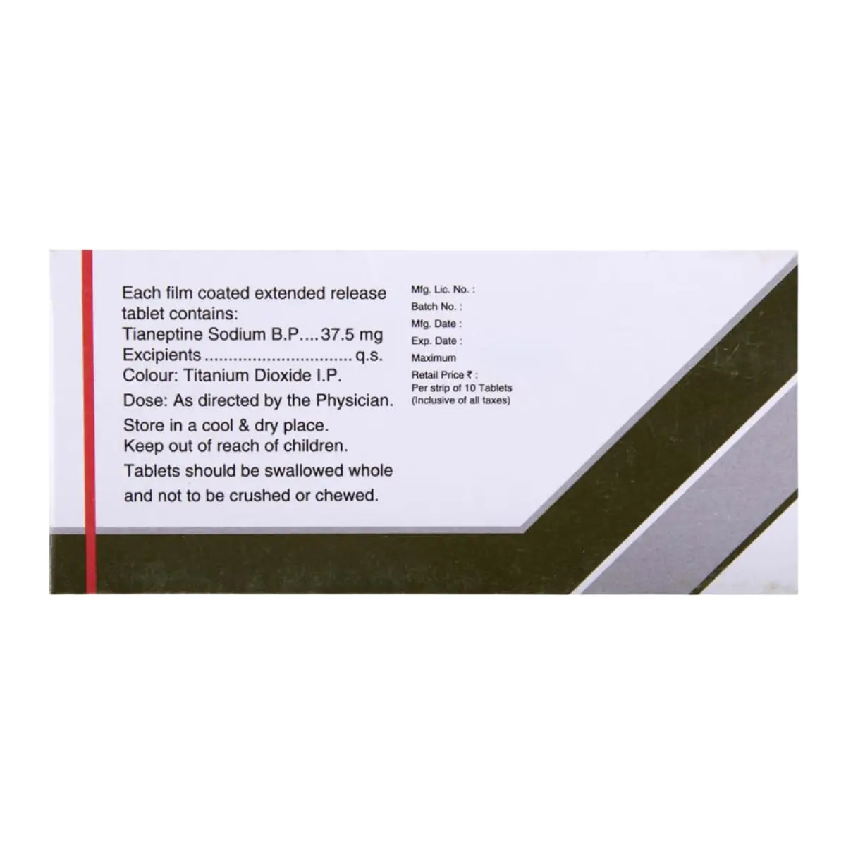 TYNEPT OD (Tianeptine (37.5mg)) - Image 2