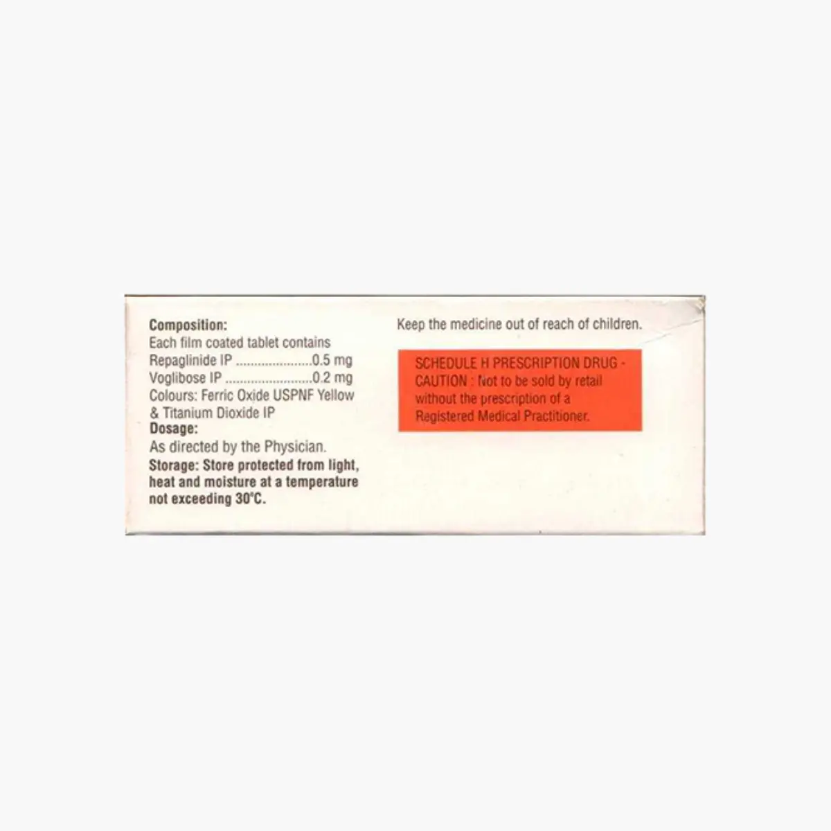 VOBIT R 0.5MG (Repaglinide (0.5mg) + Voglibose (0.3mg)) - Image 2