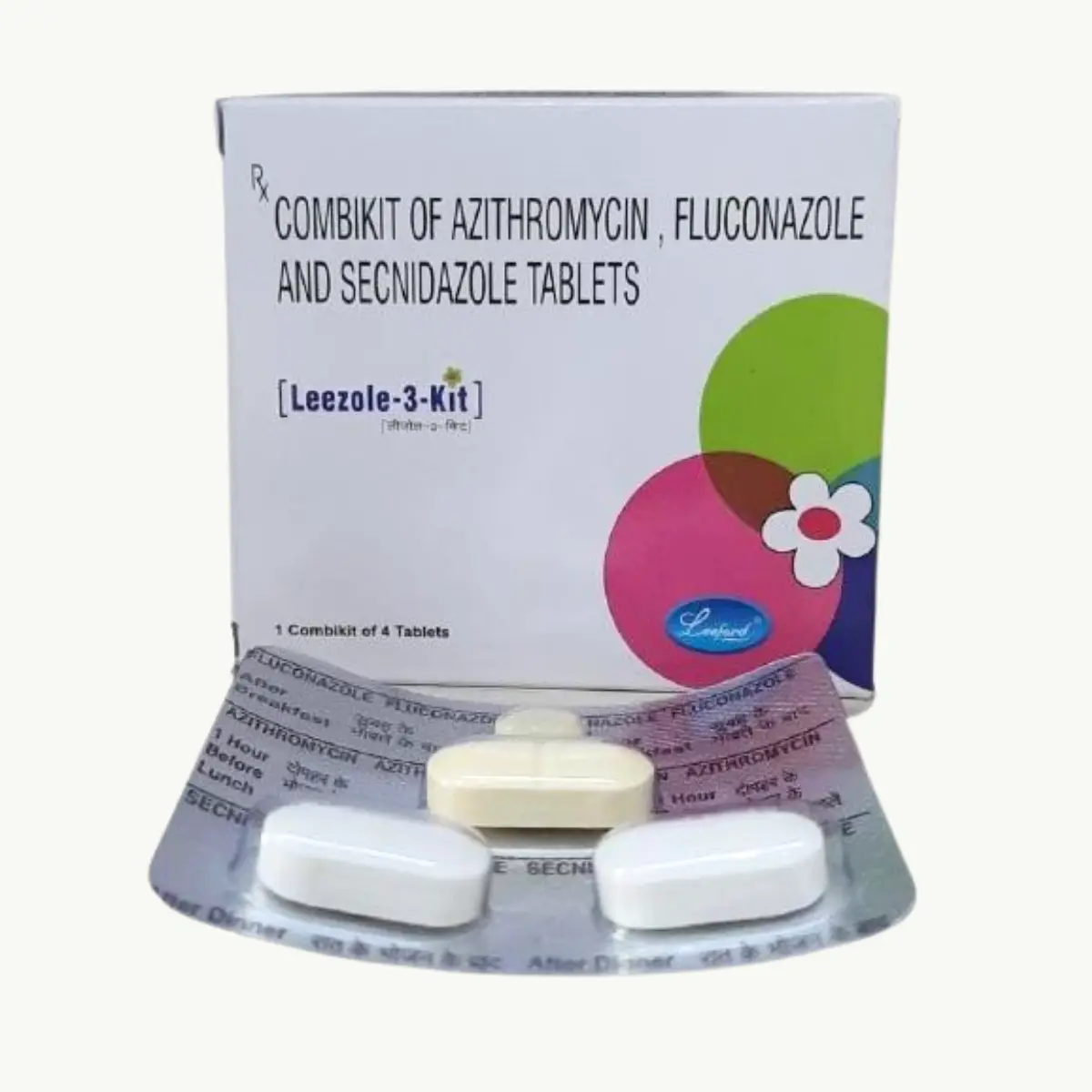 LEEZOLE 3 KIT (Fluconazole (150mg) + Azithromycin (1000mg) + Secnidazole (1000mg))