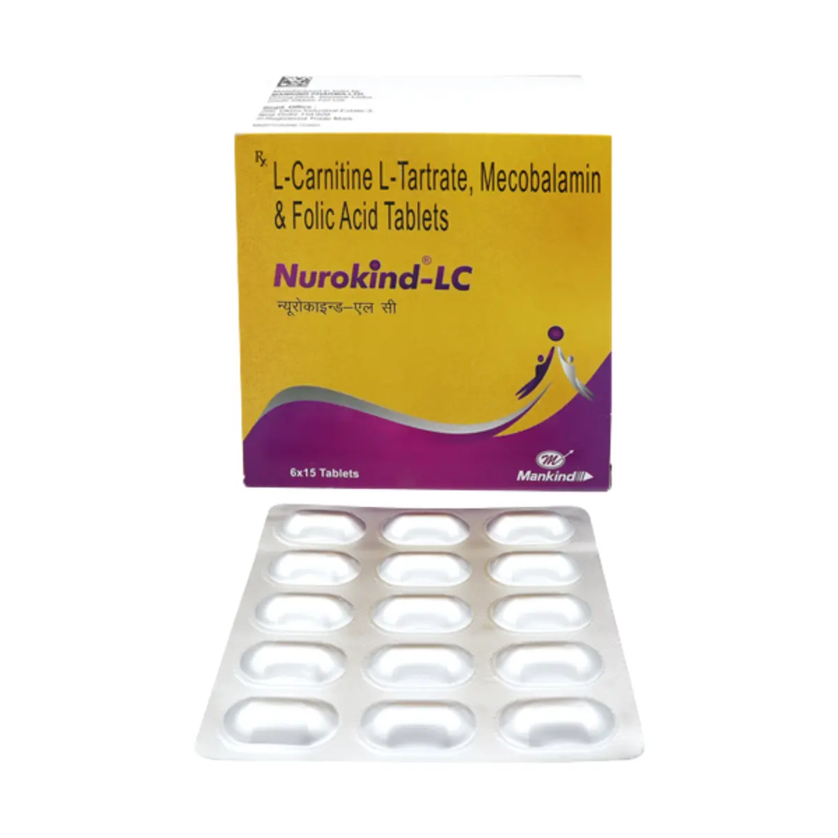 NUROKIND LC (Levo-carnitine (500mg) + Methylcobalamin (1500mcg) + Folic Acid (1.5mg))
