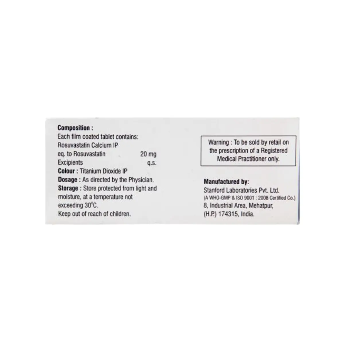 ROSLAREN 20 MG (Rosuvastatin (20mg)) - Image 2